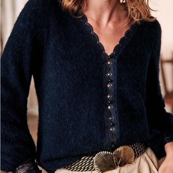 Sezane Heloise Navy szXS - Picture 2 of 2